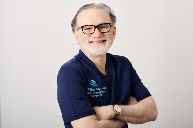 Dr Vikas Kunnure at the clinic